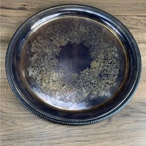 International Silver Co. Castleton Silver Plate 12 Inch Tray Platter #4871